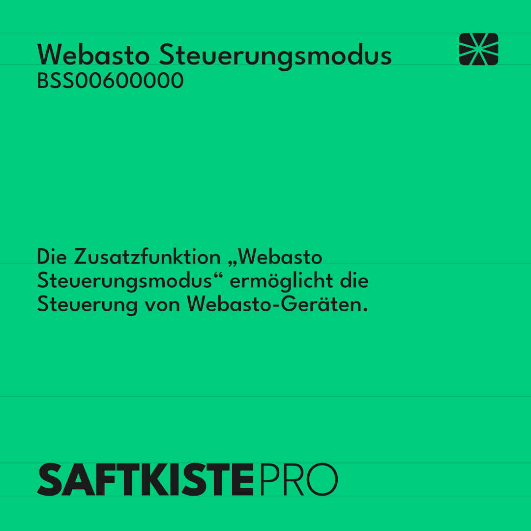 Webasto Steuerungsmodus