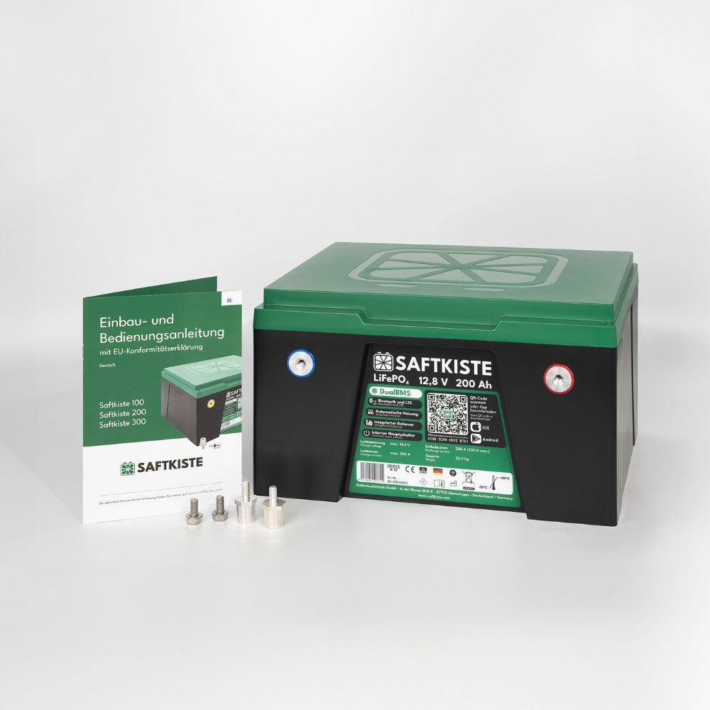 Abbildung 1 der Saftkiste 200 Batteriepole vorn